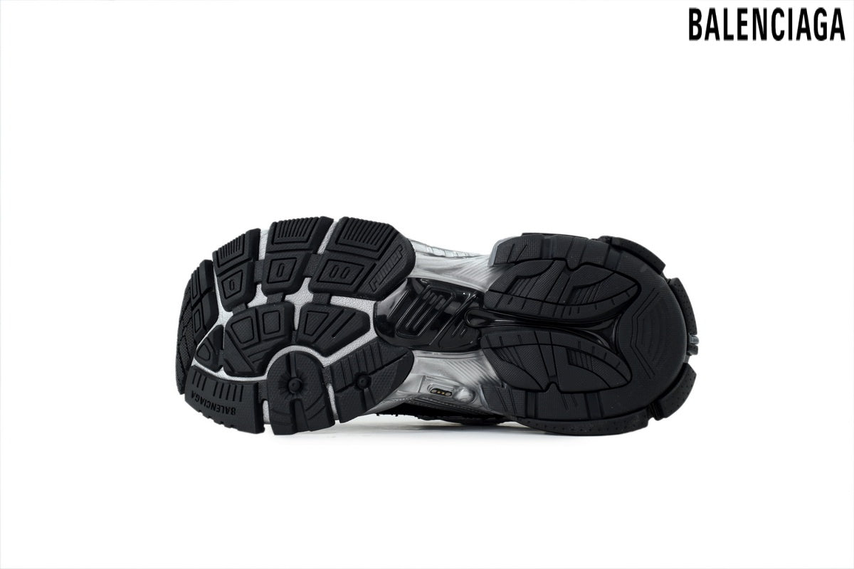 Balenciaga Runner men's shoes women sneakers ¨C Silver & Black