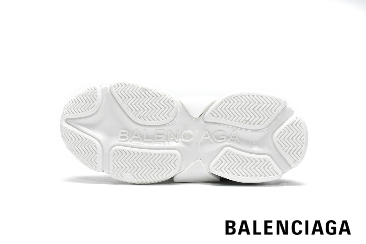 Balenciaga Triple S men's shoes  women sneakers ¨C White & Grey