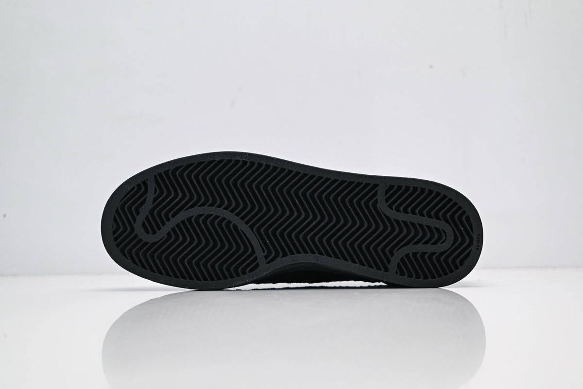 adidas Originals Superstar ¨C Black Croc-Embossed Upper with Red Lining & White Shell Toe