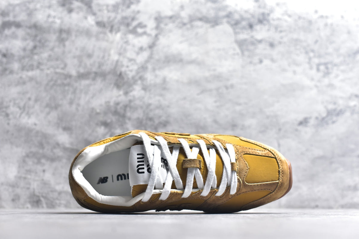 New Balance 530 Women's & Men's Mustard Yellow & Brown Low-Profile Retro Sneakers