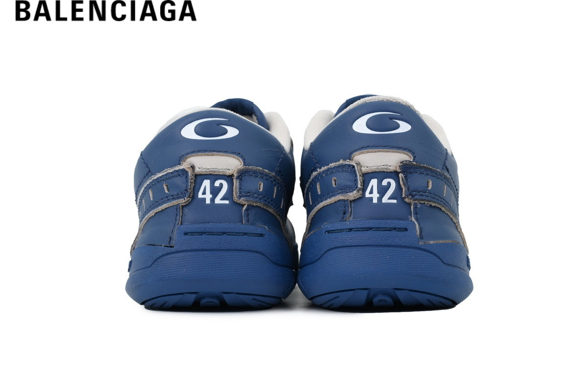 Balenciaga Skate men's shoes  women sneakers - Blue