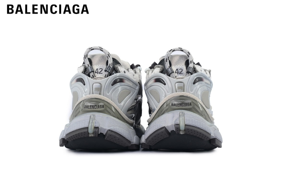 Balenciaga Runner men's shoes  women sneakers ¡ª Grey / White