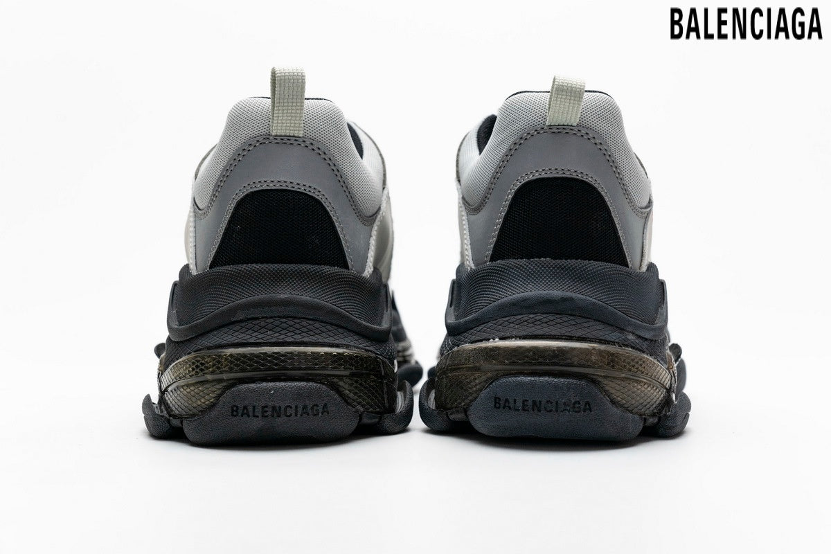 Balenciaga Triple S men's shoes  women sneakers ¨C Silver & Grey