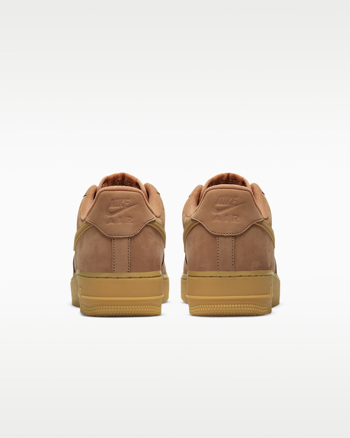 Nike Air Force 1 '07 Wheat Suede Gum Sneakers mens low top shoes