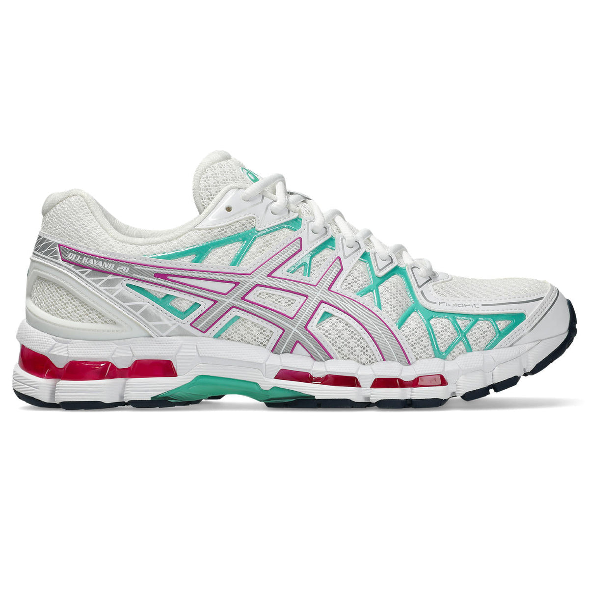 Asics  shoes  neutral running shoes mens  sneakers Gel-Fujitrabuco White / Silver / Teal / Magenta