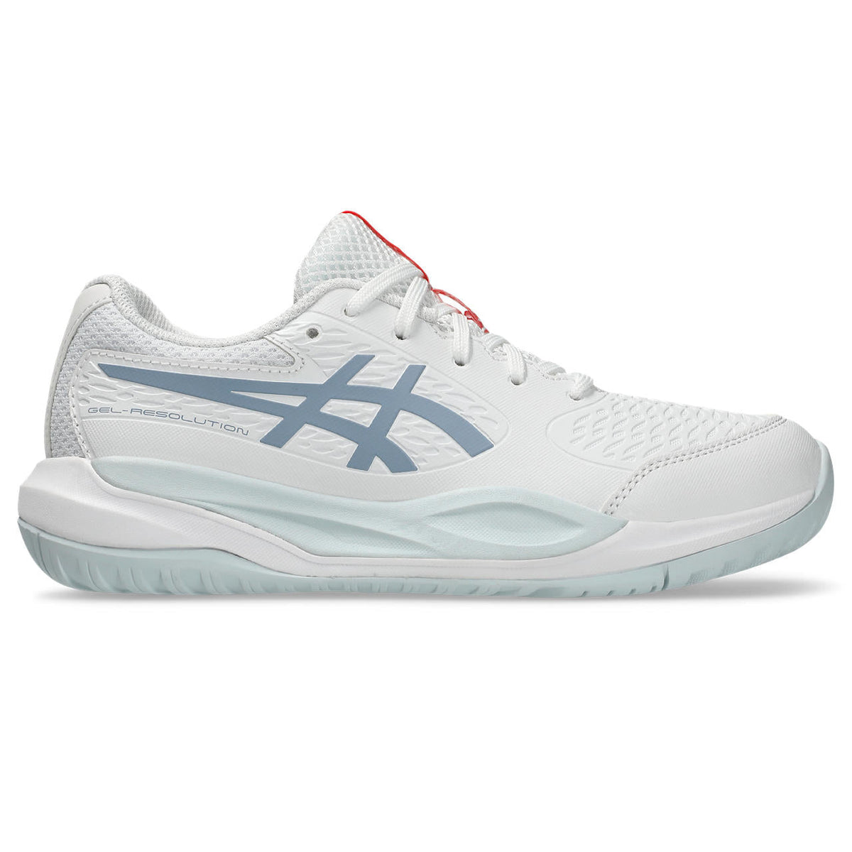 Asics womens shoes  neutral running shoes mens  sneakers Gel-Resolution ¨C White/Dusty Blue Tennis Sneaker