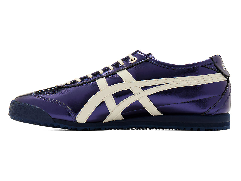 Onitsuka Tiger Mexico 66 Unisex Sneakers ¨C Metallic Purple Off-White Stripe  running shoes women asics mens shoes