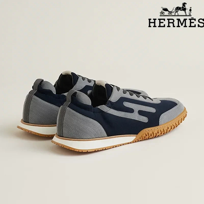 Herm¨¨s Navy Grey Bouncing Sneakers