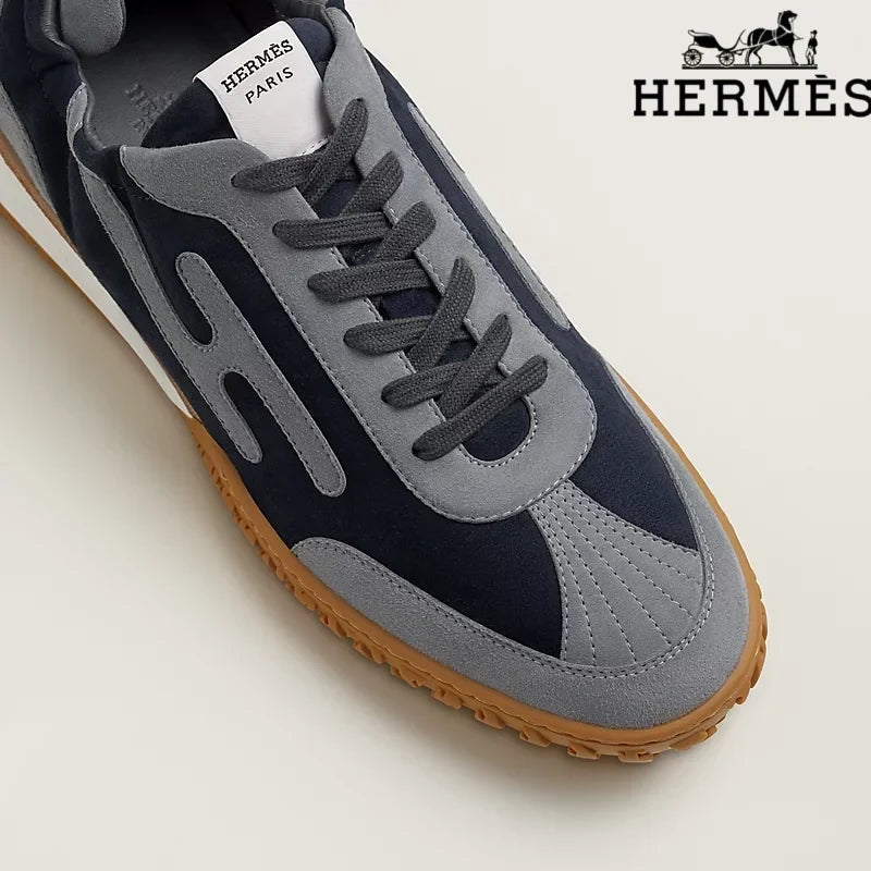 Herm¨¨s Navy Grey Bouncing Sneakers
