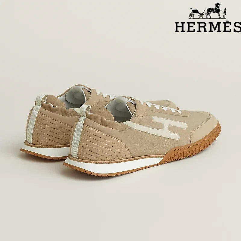Herm¨¨s Beige Bouncing Sneakers