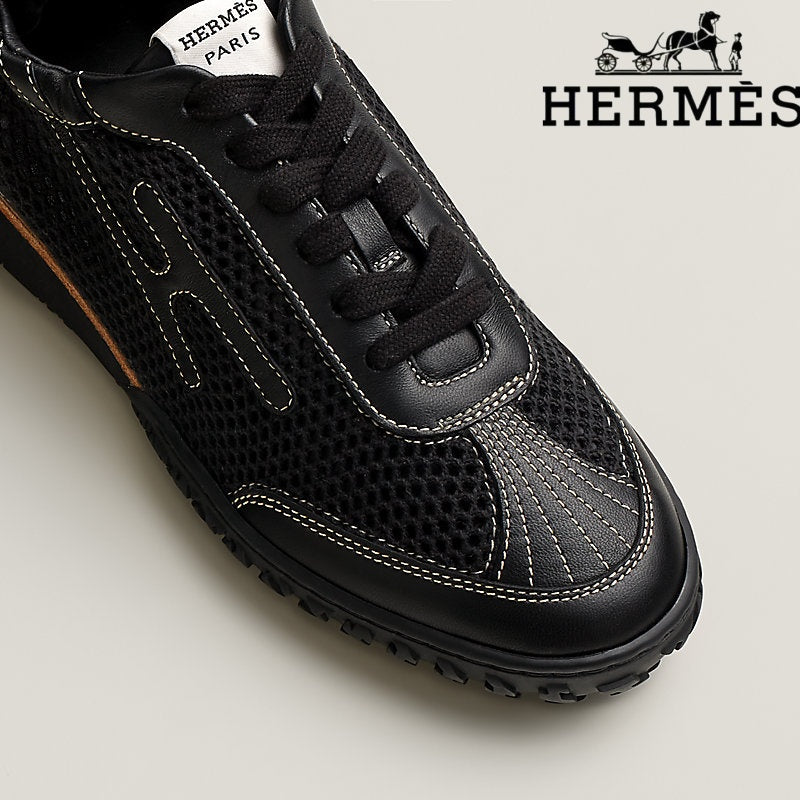Herm¨¨s Jet Sneaker in Noir Black Mesh