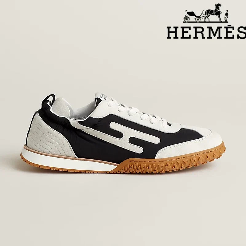 Herm¨¨s Jet Sneaker in Black and White Panels