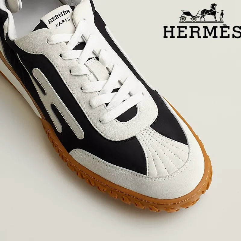 Herm¨¨s Jet Sneaker in Black and White Panels