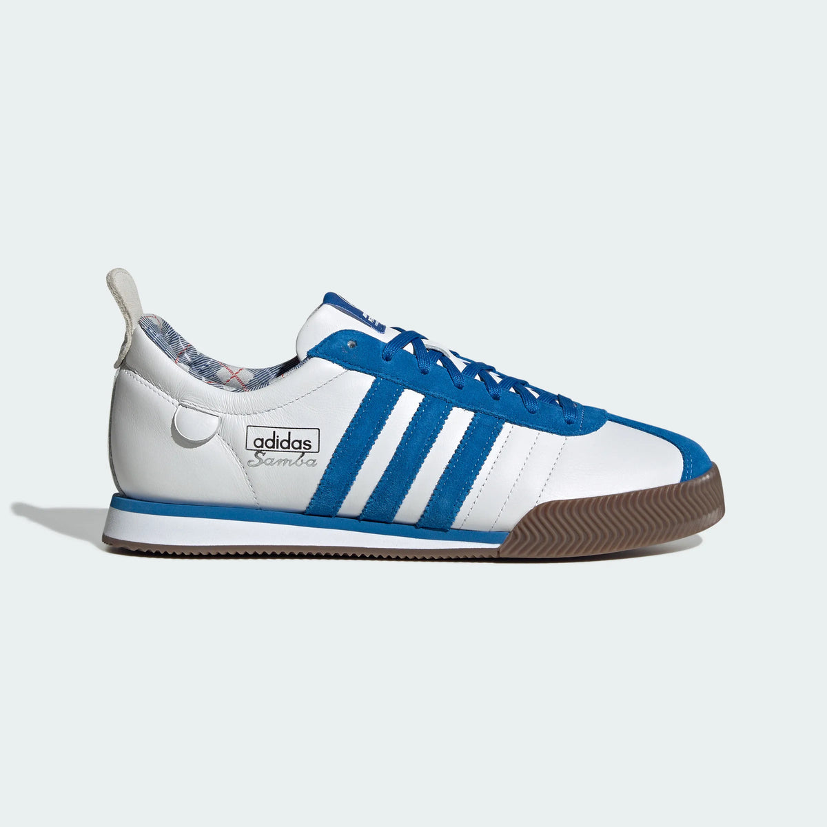 Adidas Originals ¨C White / Blue Leather Retro Casual Sneakers