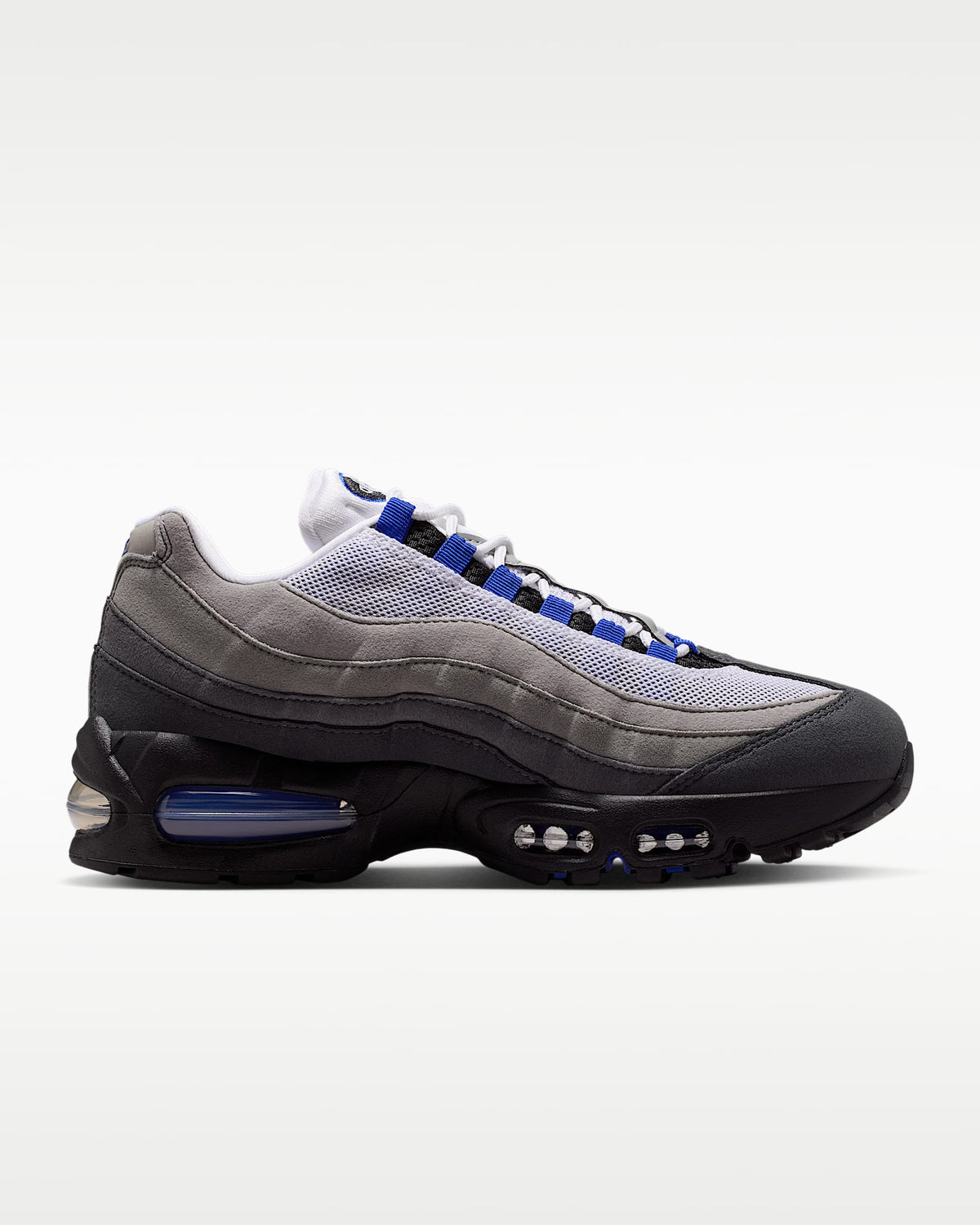 Nike Air Max 95 ¨C Grey / Sky Blue Mesh Athletic Sneakers