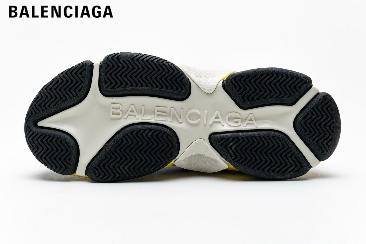 Balenciaga Triple S men's shoes  women sneakers¡ª Black / Yellow