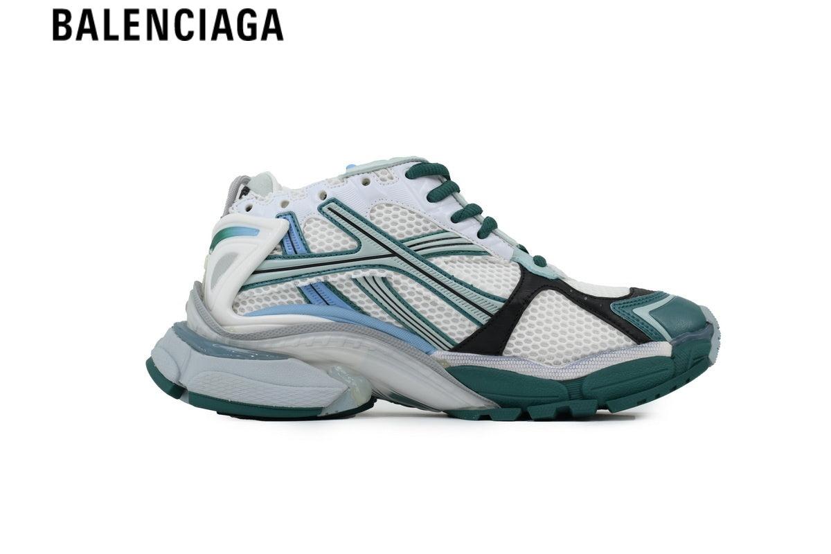 Balenciaga Runner Sneaker ¡ª White Mesh, Grey & Black Synthetic Overlays