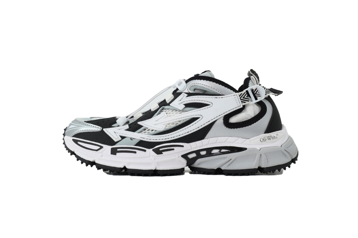 Off-White Be Right Back Women's Men's Black & Silver Chunky Sneakers