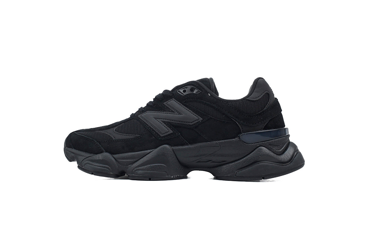New Balance 9060 Women's & Men's All Black Chunky Retro Sneakers