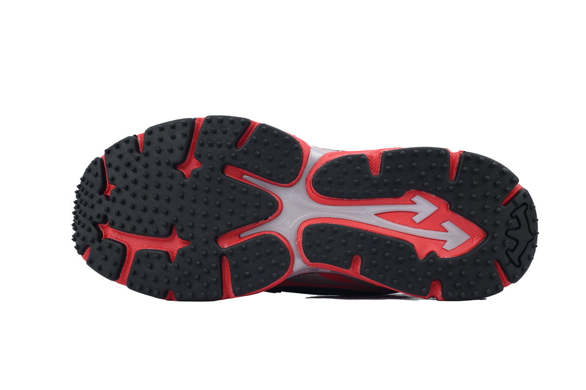 Off-White Be Right Back Women's Men's Shoes | Black & Red Mesh Retro Sneakers