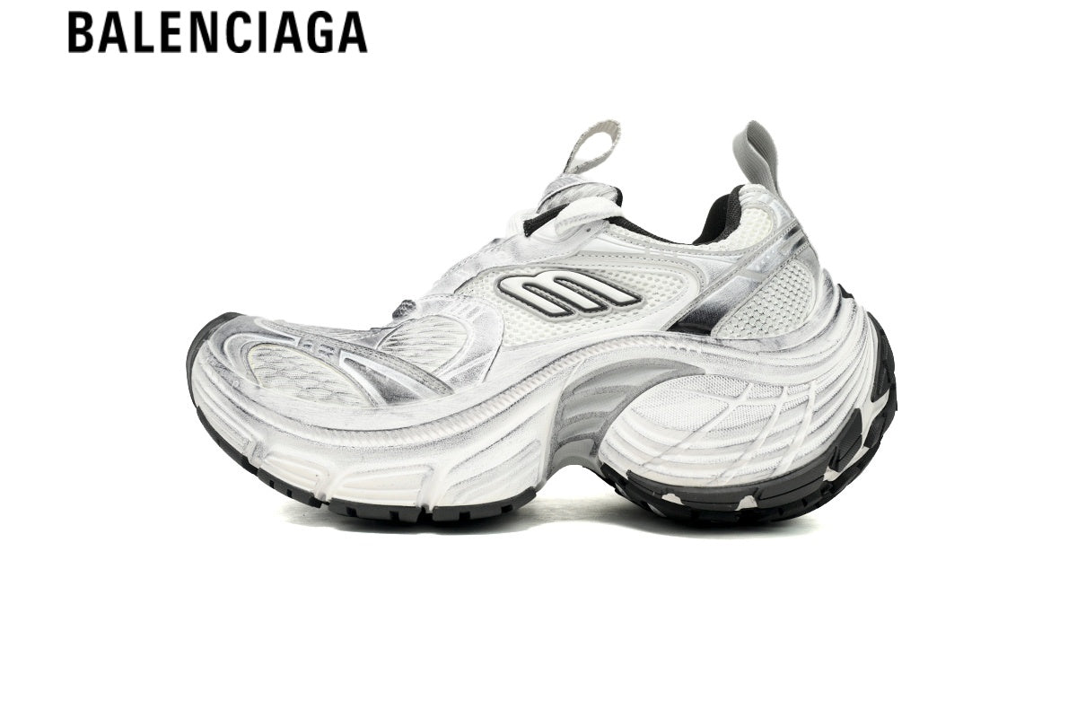 Balenciaga Cargo Sneaker ¡ª White Mesh & Grey Distressed Finish